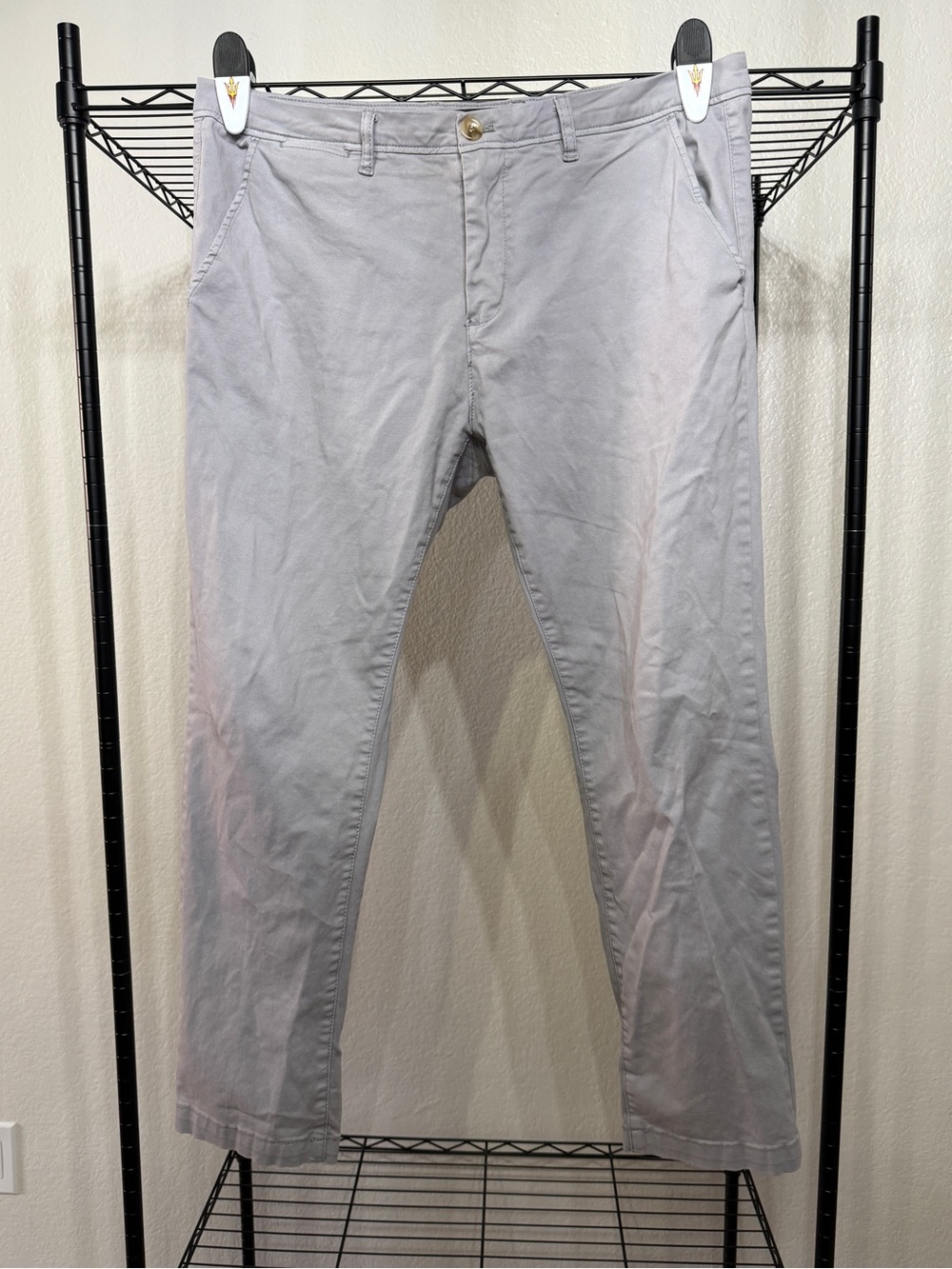 Liverpool Men's Straight Leg Pants in Light Gray